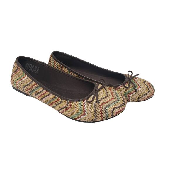 Predictions Multicolored Slip On Ballet Flats Shoes - Women's Size 7.5 - Picture 1 of 7